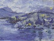 Lovis Corinth, Lake Lucerne in the afternoon